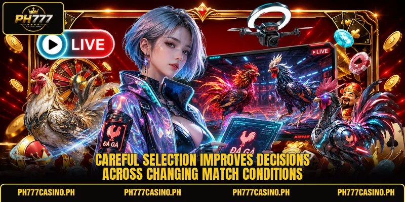 Careful selection improves decisions across changing match conditions Careful selection improves decisions across changing match conditions