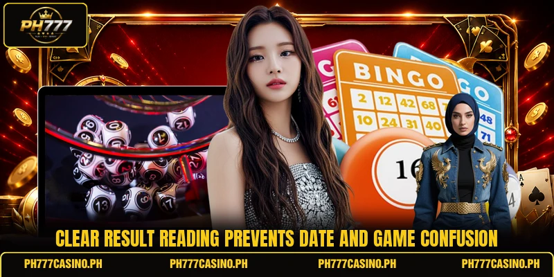 Clear result reading prevents date and game confusion Clear result reading prevents date and game confusion
