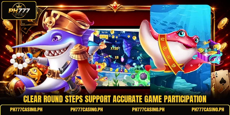 Clear round steps support accurate game participation Clear round steps support accurate game participation
