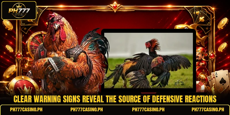 Clear warning signs reveal the source of defensive reactions Clear warning signs reveal the source of defensive reactions