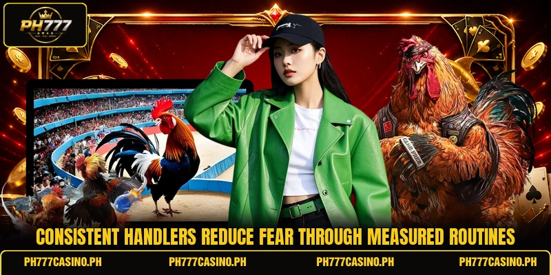 Consistent handlers reduce fear through measured routines Consistent handlers reduce fear through measured routines