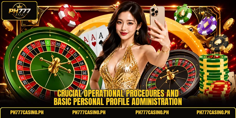Crucial operational procedures and basic personal profile administration Crucial operational procedures and basic personal profile administration
