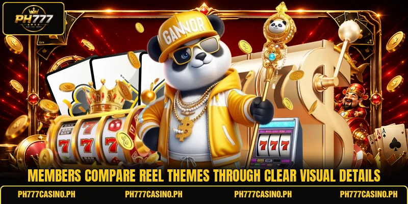 Members compare reel themes through clear visual details Members compare reel themes through clear visual details