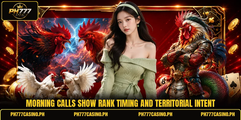 Morning calls show rank timing and territorial intent Morning calls show rank timing and territorial intent