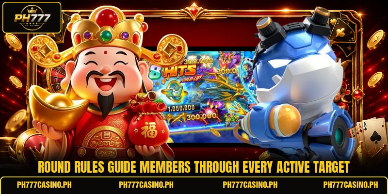 Round rules guide members through every active target Round rules guide members through every active target