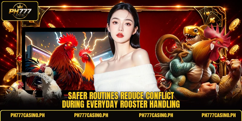 Safer routines reduce conflict during everyday rooster handling Safer routines reduce conflict during everyday rooster handling
